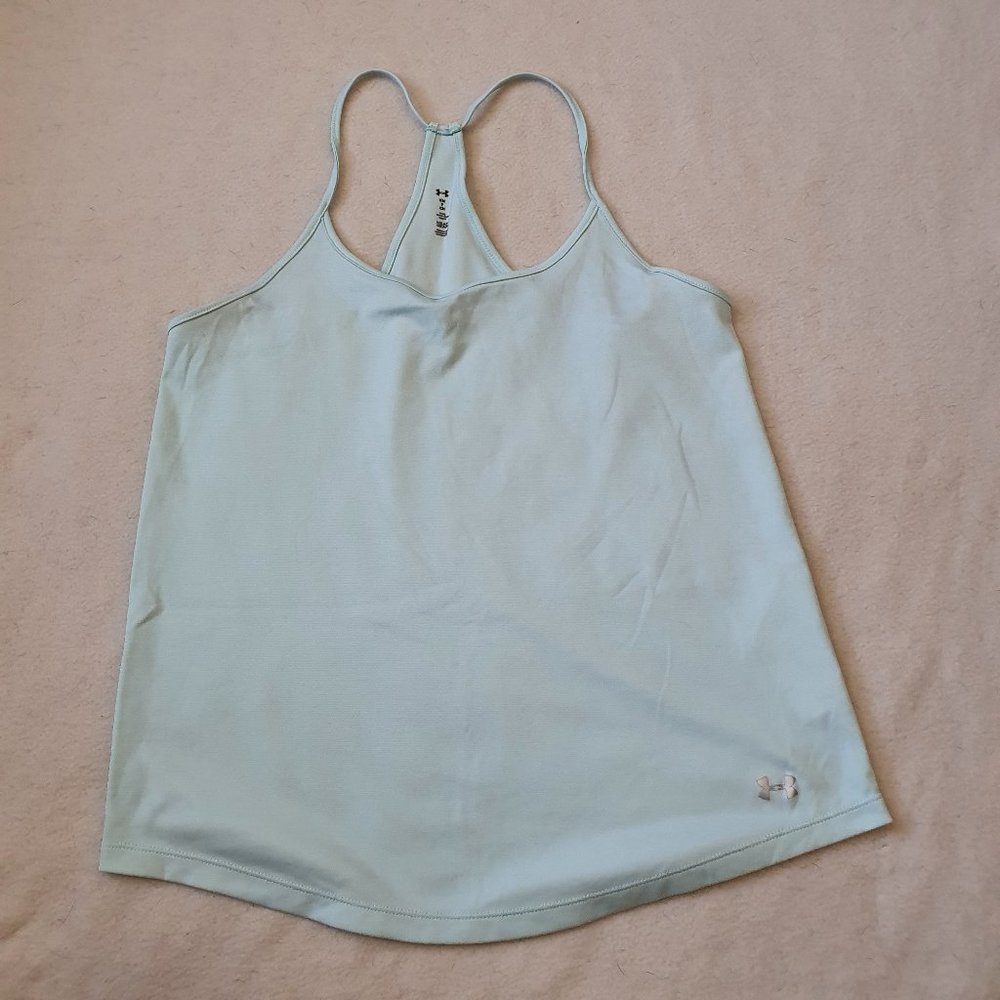 Under Armour Mint Green Racer Back Tank Top Size Small